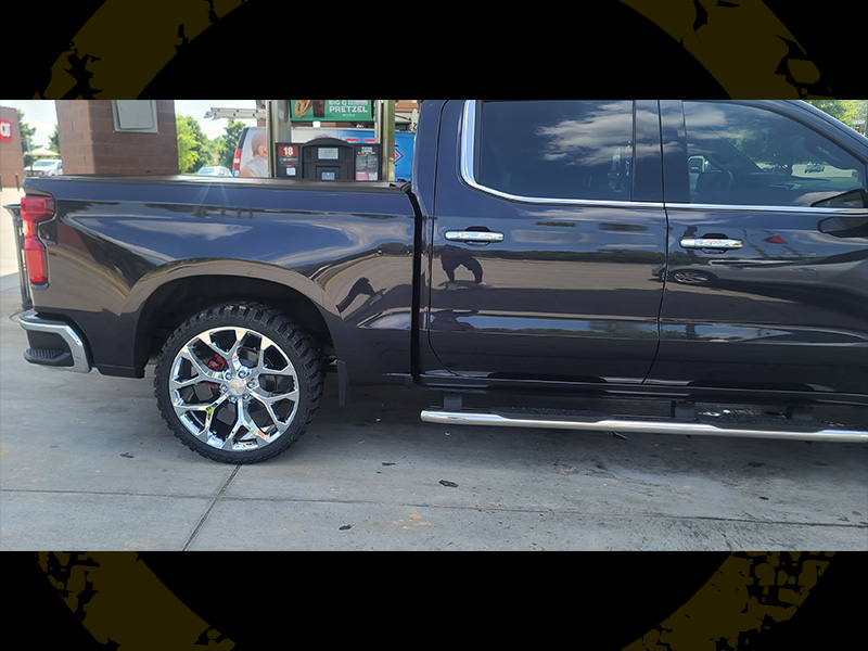 2023 Chevrolet Silverado Z71 Oe Performance Snowflake 24x10 Haida Hd869 Lt33x1250r24 