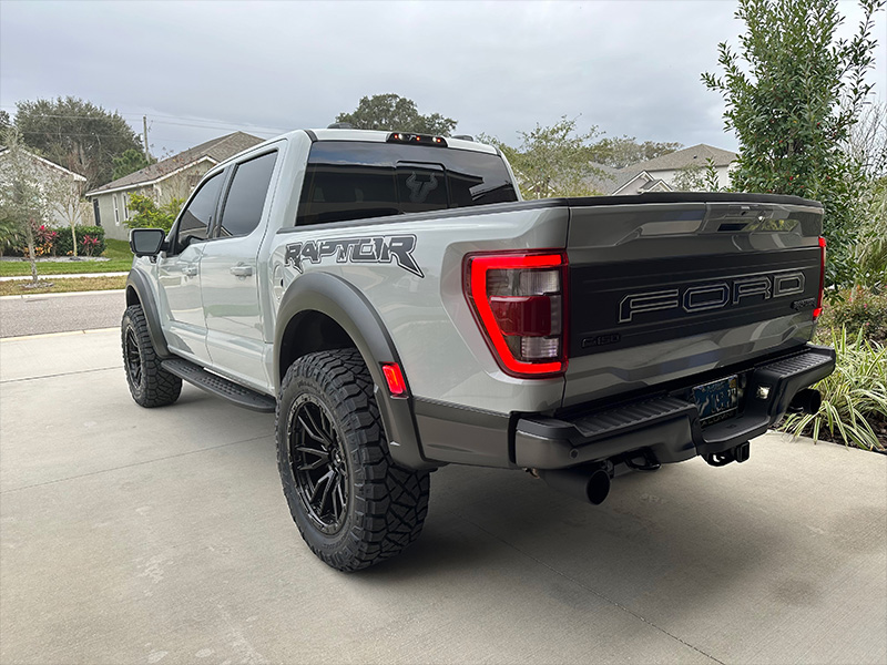 2023 Ford F150 Raptor Fuel Rebel 22x10 Nitto Ridge Grappler Leveled Suspension 