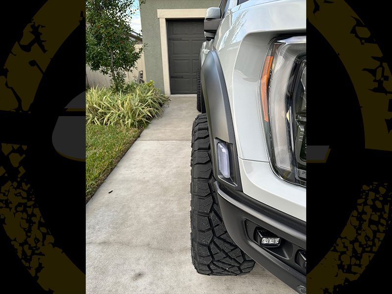 2023 Ford F150 Raptor Fuel Rebel 22x10 Nitto Ridge Grappler Leveled Suspension 